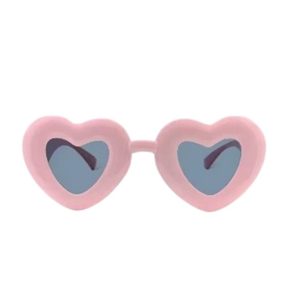 Wild Fable Pastel Pink Puffy Heart Sunglasses Kawaii Cutecore Cutegoth Glamour - Picture 2 of 2